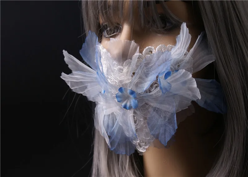 レース口マスク耳掛けセクシーなバーダンスステージcos下顔装飾マスク女性