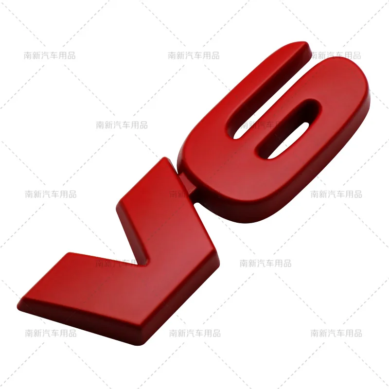 3D Metal SR5 V6 Badge Sticker Fit Toyota Tundra Pickup Rear Trunk Emblem Auto Body Modification Decor Letter Logo