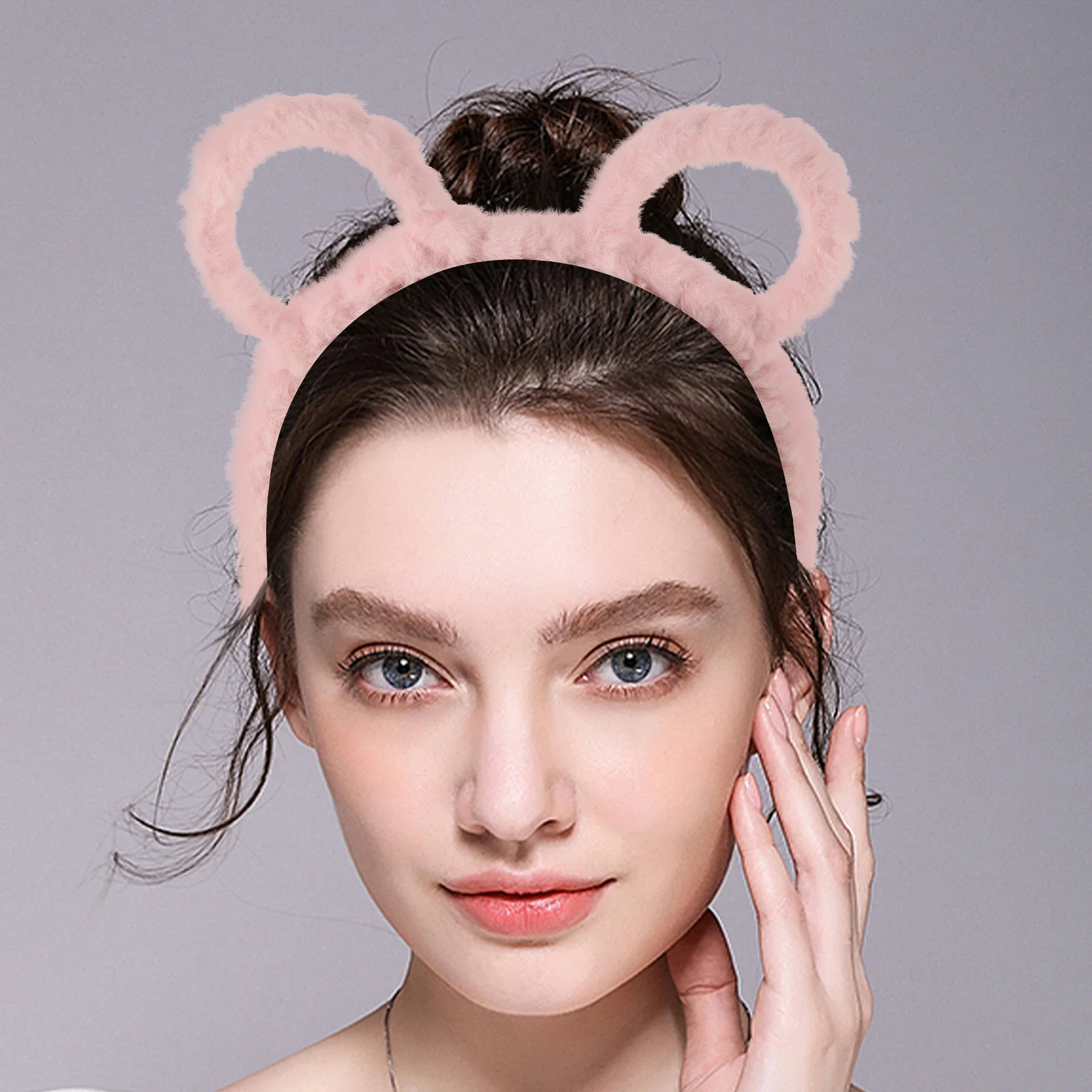 

Bear Ear Headband Cute Animal Hair Accessory For Teens Soft Comfortable Party Festival Cosplay Costume Decor Hairband