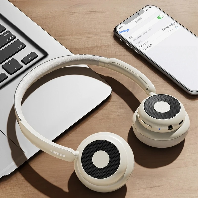 Wireless Bluetooth Noise Cancelling Headphones With 3d Spatial Sound Effects High-Definition Calling Silver Fashion Suitable For