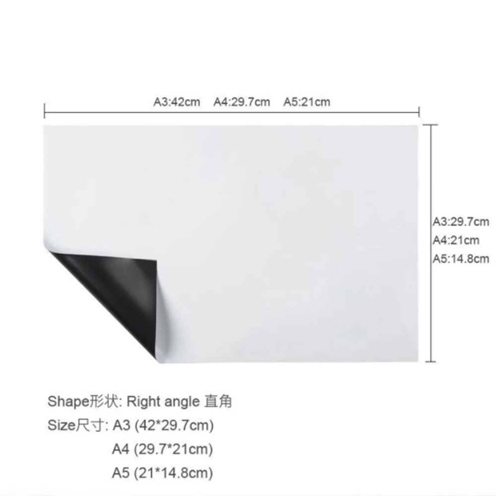 A2 A3 A4 A5 Flexible Magnetic Whiteboard Fridge Soft Magnets Dry Wipe White Board Writing Record Board