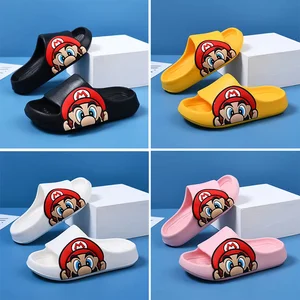Eva Anime Super Mario Bros Niños zapatillas Summeres sin deslizamiento Batio de baño Batio para niños Sandalias suaves Sandalias transpirables 8 mejores zapatillas Mario de ventas - №6
