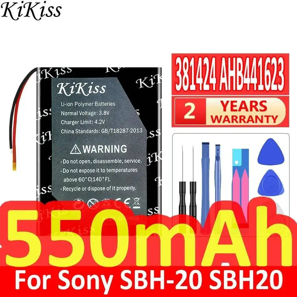 

Для Sony Sbh-20 381424 AHB441623 550 мАч Bluetooth аудиоприемник аккумулятор долговечная быстрая зарядка