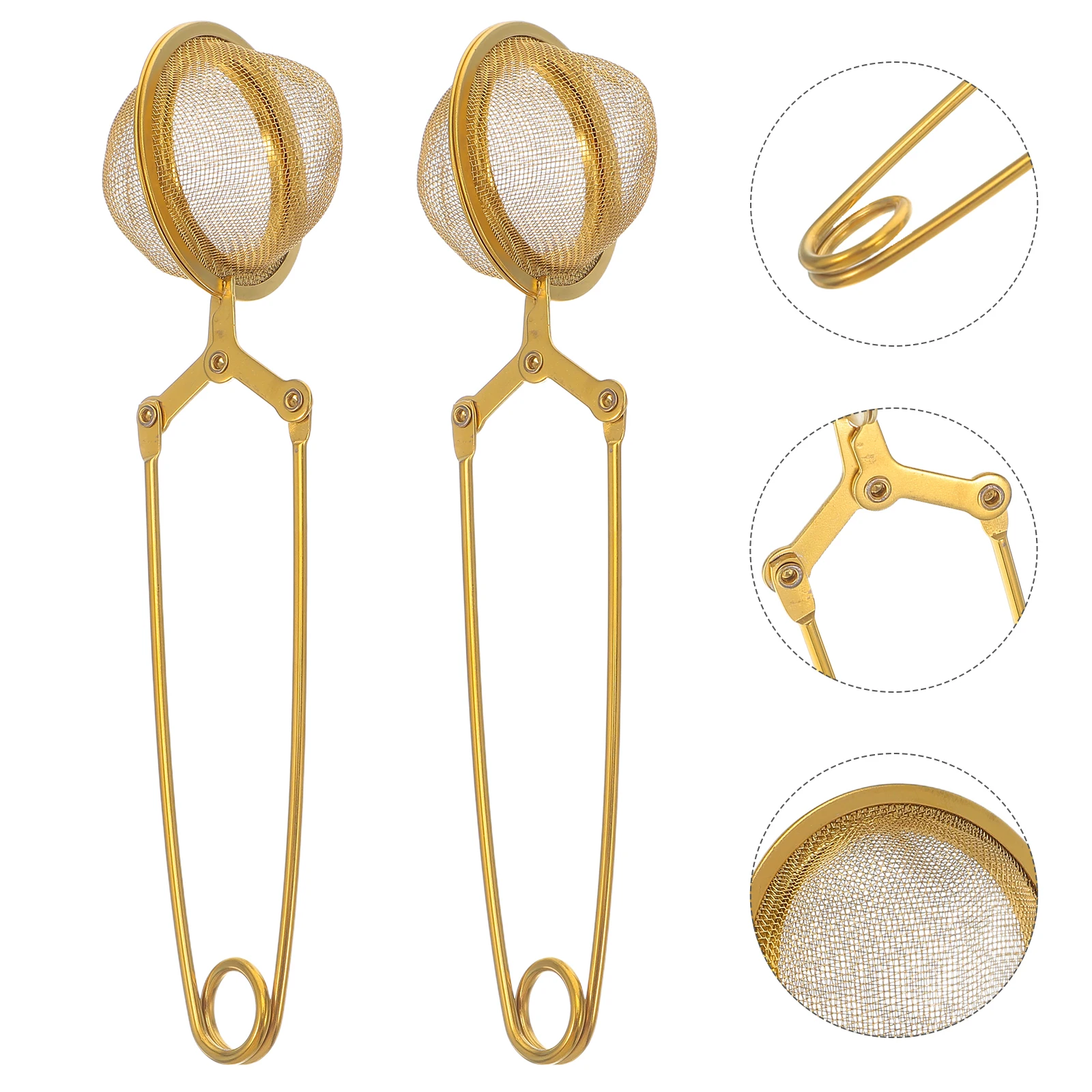 

2 Pcs Tea Filter Stainless Steel Strainer Steeper for Loose Strainers Infusers Stainer