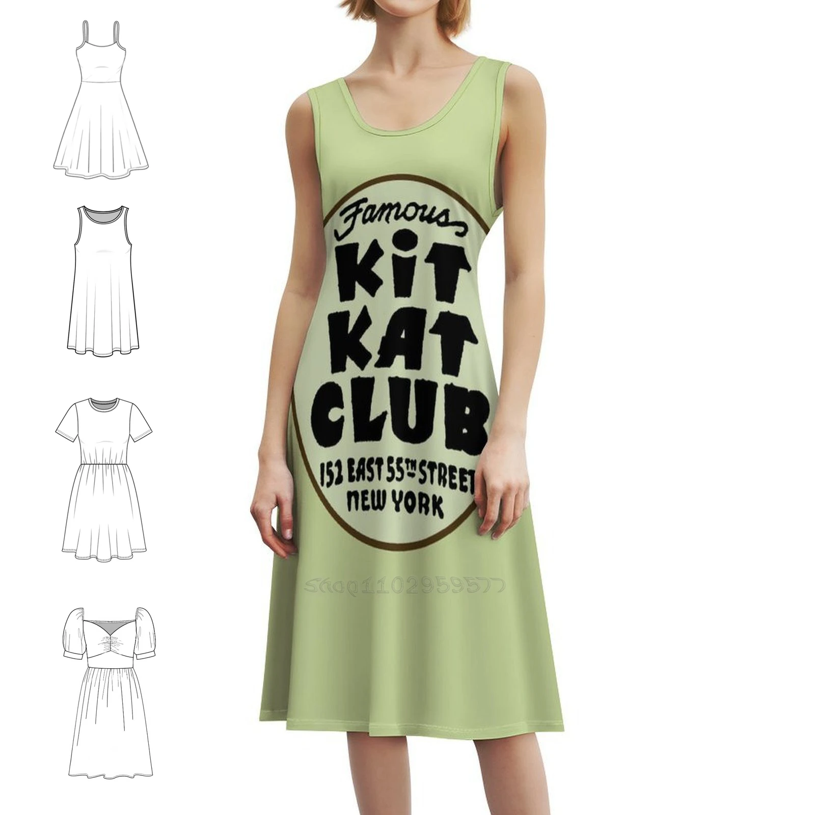 

Знаменитый комплект Kat Club-Advert Boho Chic Платье Элегантное модное пляжное платье для свадебной вечеринки Рекламное красочное платье 1950-х 50-х 1960-х 60-х годов Женское