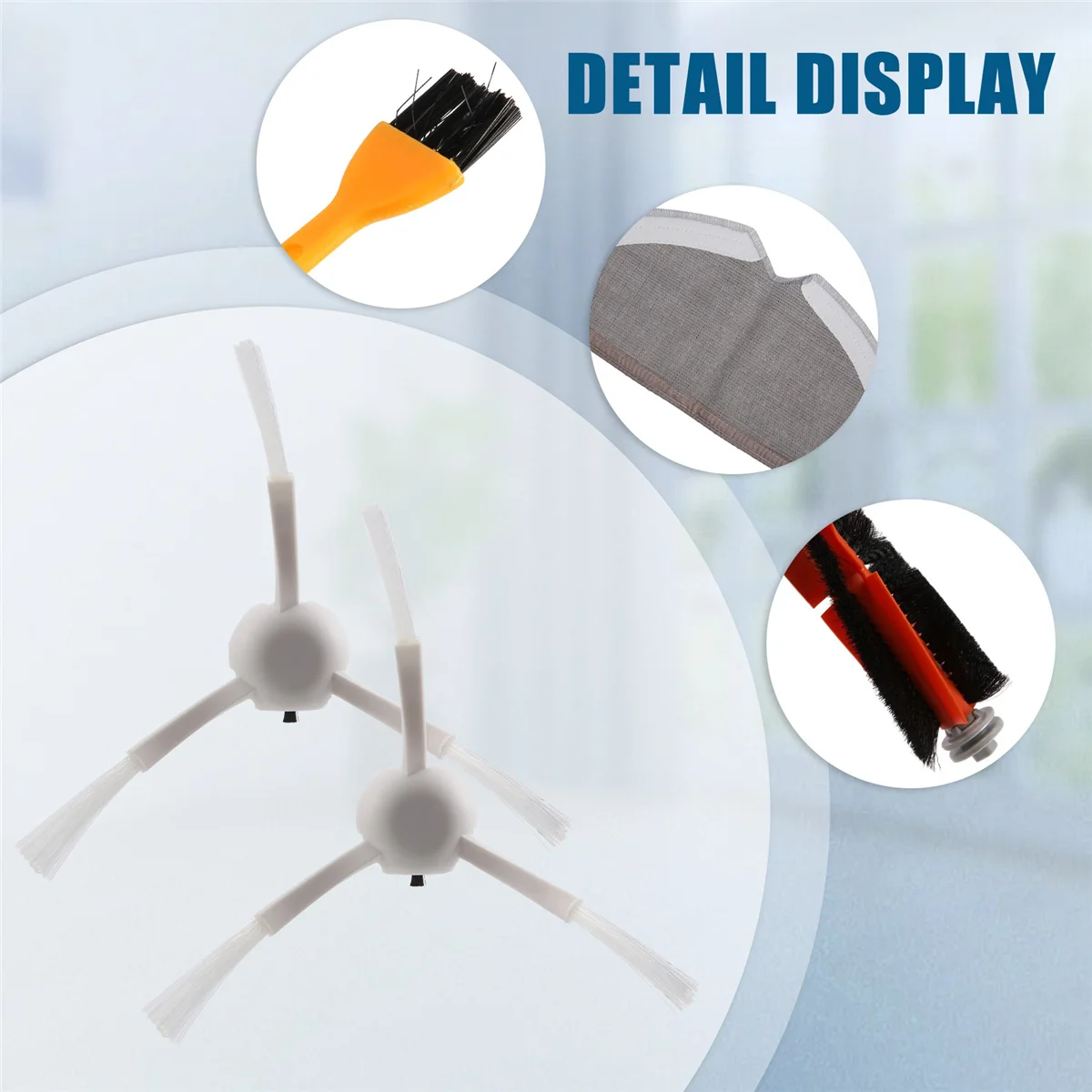 M17K основная щетка, боковая щетка, HEPA-фильтр, швабра, тканевый инструмент для чистки для Xiaomi Mijia 1C, запчасти для робота-пылесоса, аксессуары