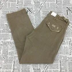 High Quality Heavyweight 100% Cotton Straight Workwear Casual Pants for Men Loose Fit Thick American Retro Distressed Washed