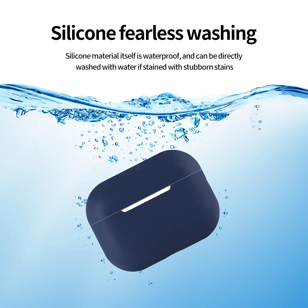 Weiche Silikon-Schutzhülle für AirPods Pro 3 Pro3, Matte Stoßfeste Ohrhörer-Abdeckung, Drahtlose Kopfhörer-Hülle Zubehör – Detail 15