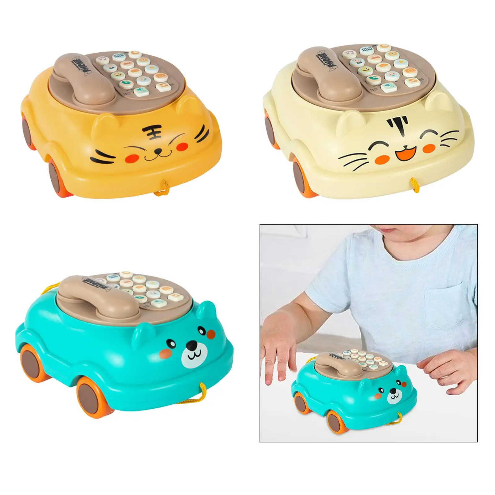 Telefon dla dzieci rozwój poznawczy zabawka światła fortepian wczesna zabawka edukacyjna telefony zabawka dla nauczanie edukacyjne dziewczynki w wieku przedszkolnym