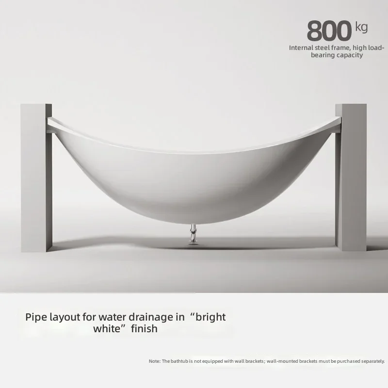 #Acrylic Bathtub, Smart Thermostatic Heating, Jetted Massage, Rectangular Home Spa Tub, Hotel Style Bathroom Fixture