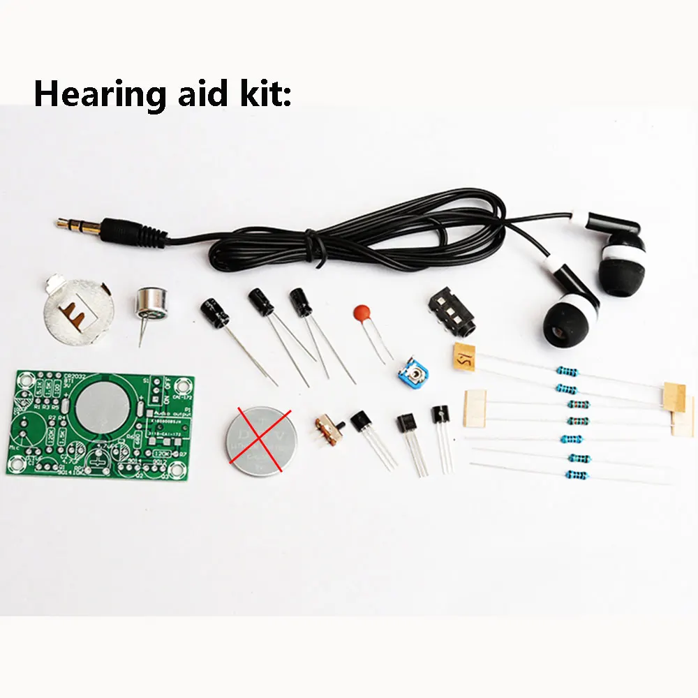 

2 Set Smart Electronics Audio amplifier pieces of hearing aid kit student training teaching competition DIY to make pieces