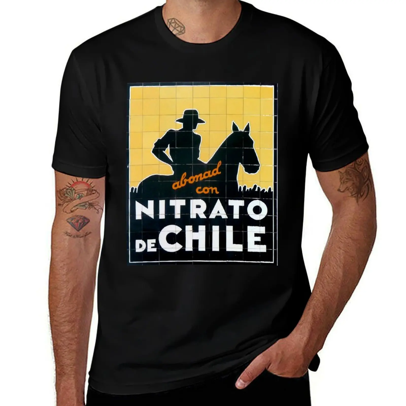 

Nitrato de chile old city spanish logo T-Shirt man t shirts for men man t shirt graphic T-Shirt