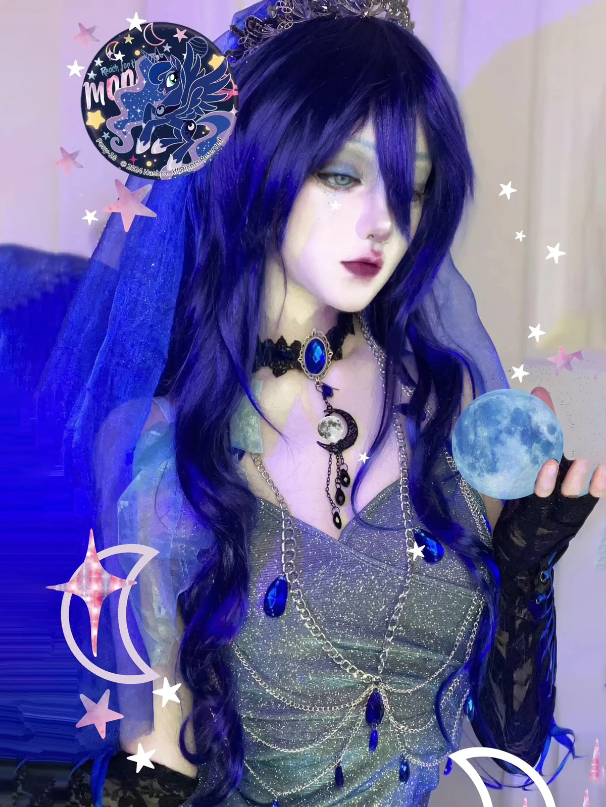 open lace back dress Amazon.com: My Little Pony Equestria Girls Princess Luna Potion Princess  Set
