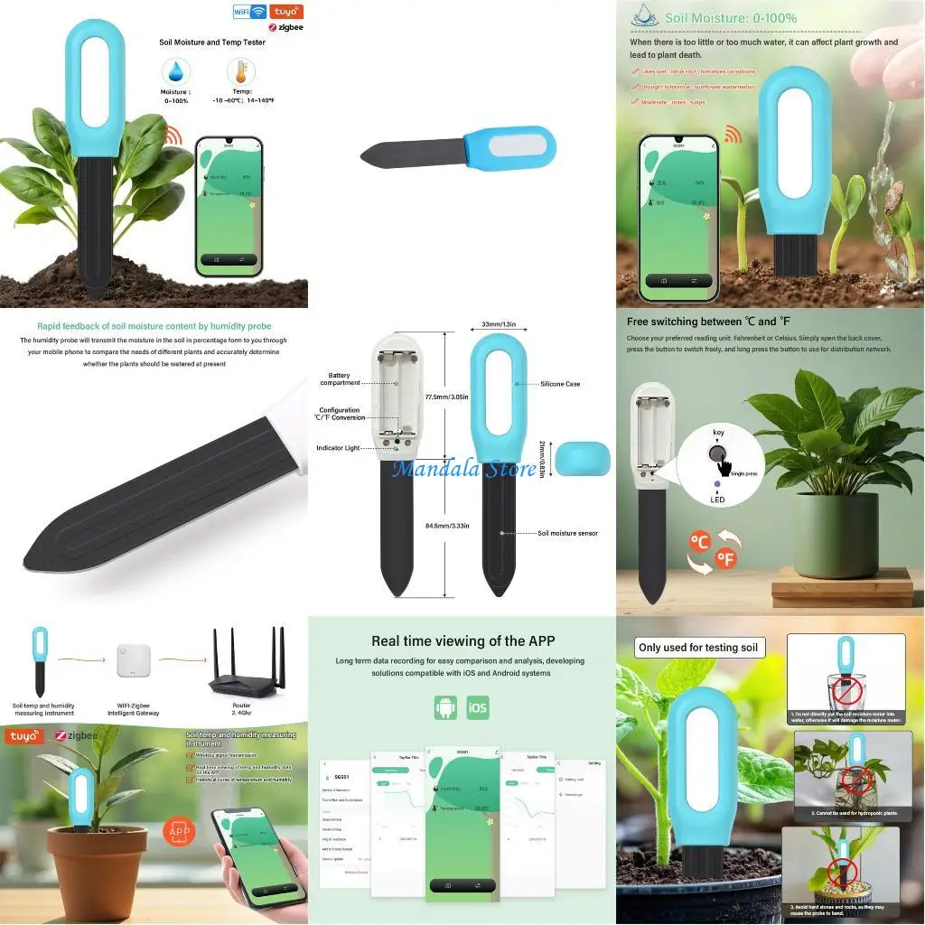 

U2JC Soil Moisture Temperature Live Data Observation Equipment For Agricultural