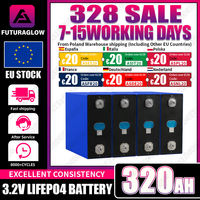 Brand New Lifepo4 320AH Battery 3.2V 8000+ Cycles Grade A Rechargeable LiFePO4 Battery DIY 12V 24V 48V For EV RV Golf Cart Yacht