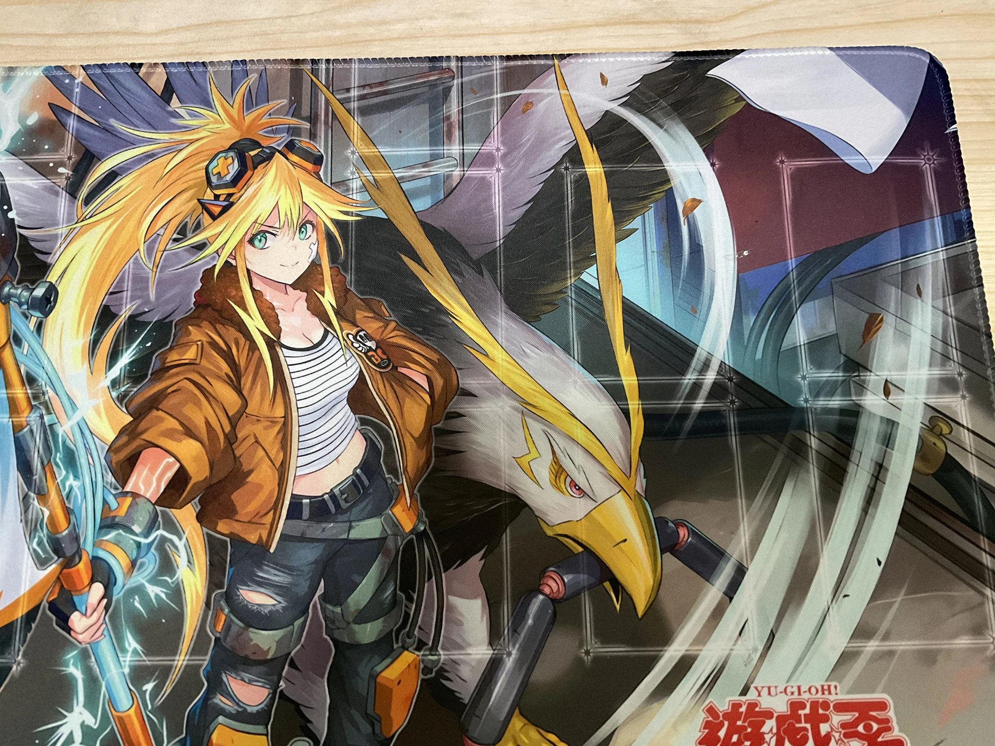 YuGiOh Surge Blitzclique Playmat DIY TCG CCG Board Game Duel Pad Trading Card Game Mat Rubber Mousepad Free Bag 600x350x2mm