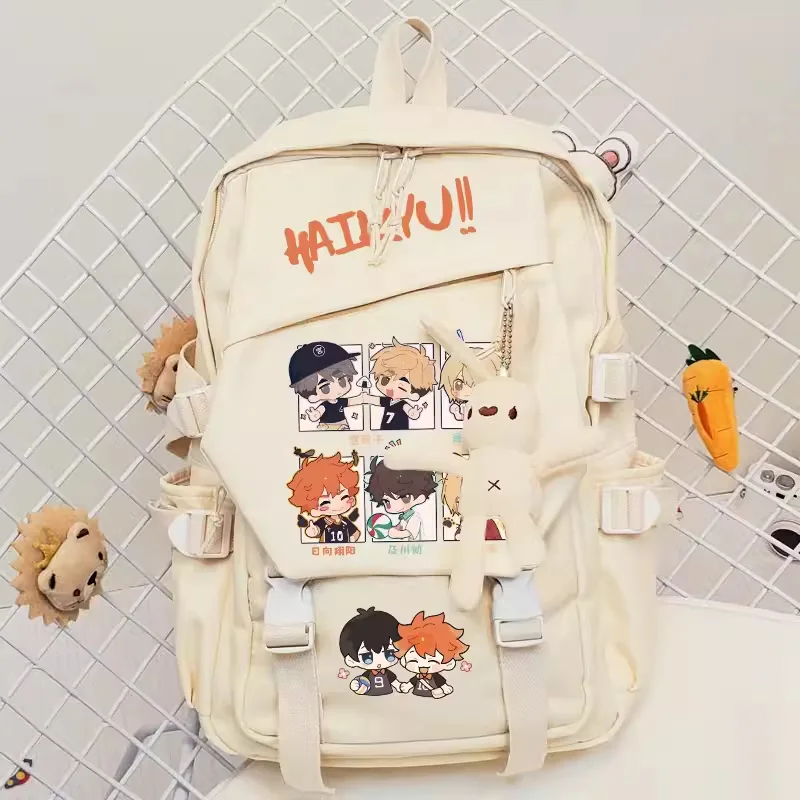

Haikyuu Anime Peripheral Backpack Student Cute Schoolbag School Supplies Leisure Travel Large Capacity Storage Bag Gifts