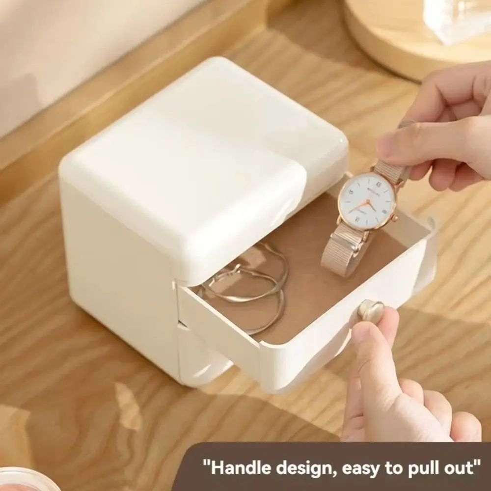 

Fashion Flip Drawer Jewelry Box Dust-proof Sorting Drawer Storage Case Makeup Organizer Multifunctional Earring Holder Headband