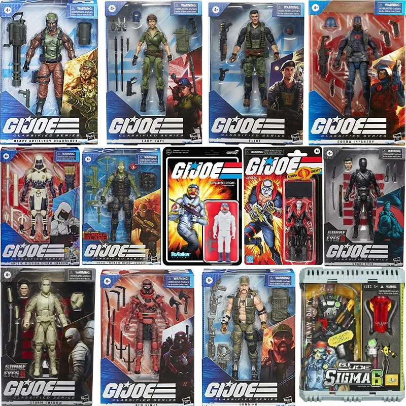 Original Gijoe Classified Series Anime Action Figure Model Toy Collection G.I.Joe Figurine Toys for Boys GI Joe Snake Eyes Toys