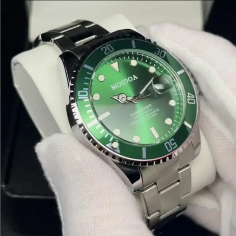 Groen Water Ghost Bilaterale Vlinder Gesp Holle Tourbillon Horloge