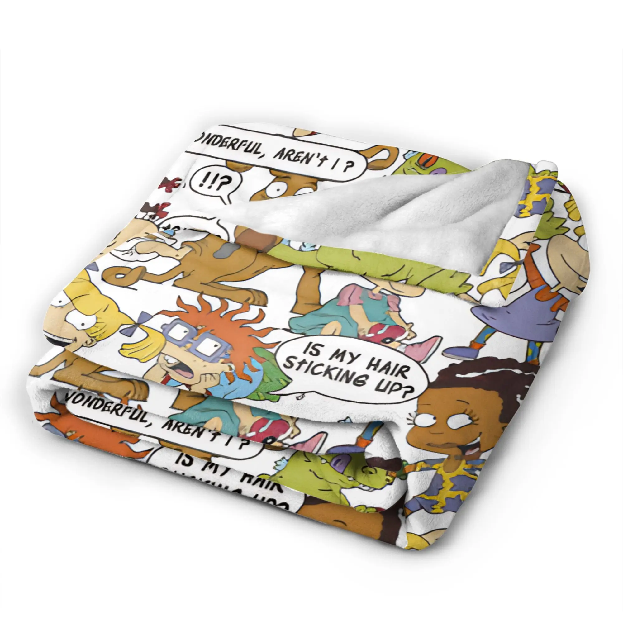 Rugrats الرسوم المتحركة شخصية بطانية جودة سوبر الفراش الدافئة يلقي الخريف التخييم الأريكة السرير رقيق المفرش