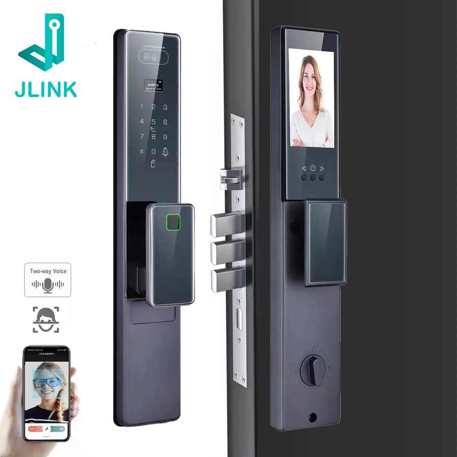 3D Infrared Face Recognition Door Lock Wifi APP Palm Print Fingerprint Password IC Card Automatic Smart Electronic Door Locks