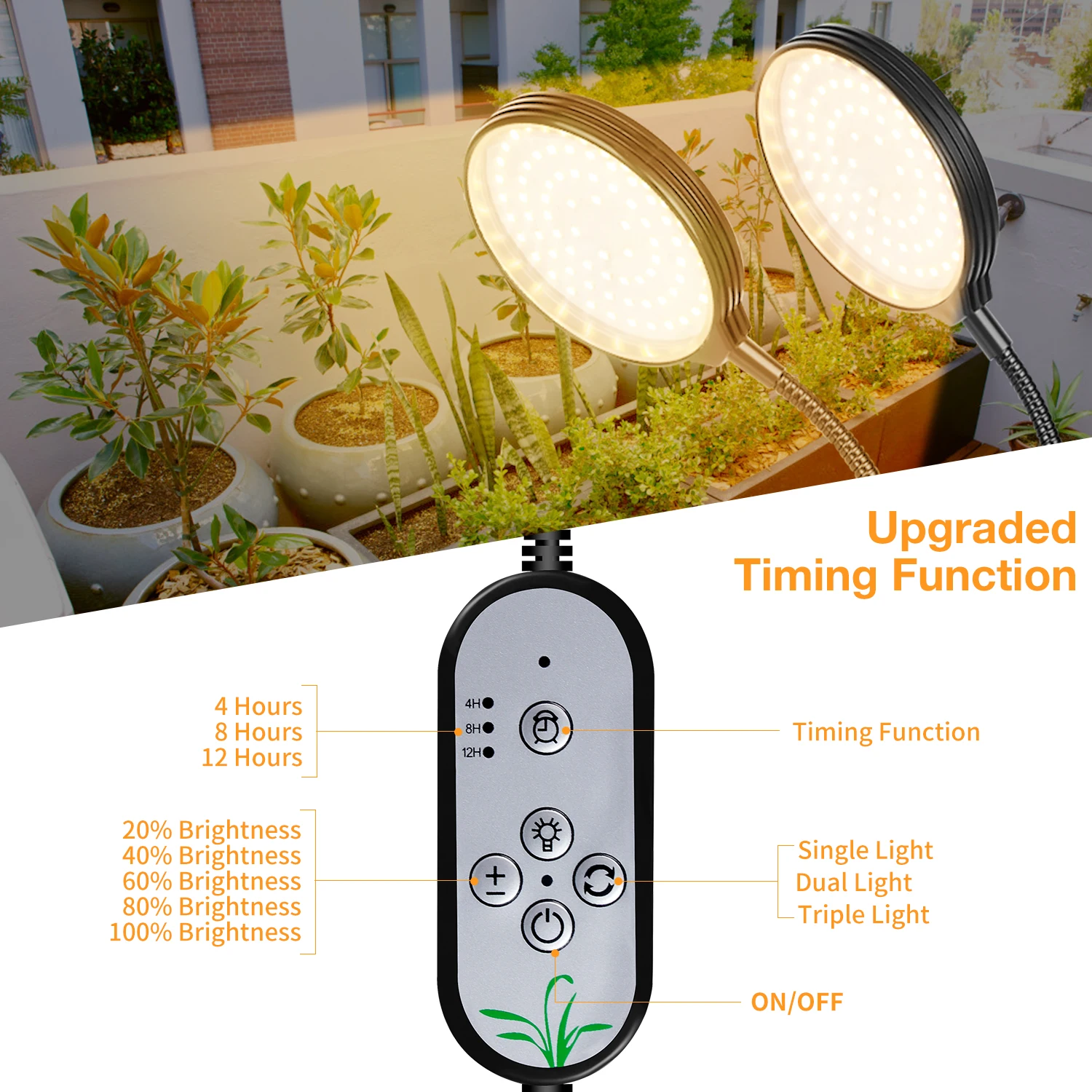 Lámpara LED Phyto de espectro completo, luz de cultivo de frutas y verduras, luz de Sol para cultivo de plantas de interior, Tumbuhan