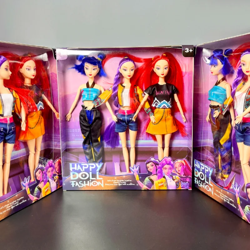 

Горячая Kpop Охотники на демонов Аниме Фигурка K-Pop Girl Group Dolls Lumimila Zoey Подвижные суставы Модель Настольный орнамент Игрушки Подарки