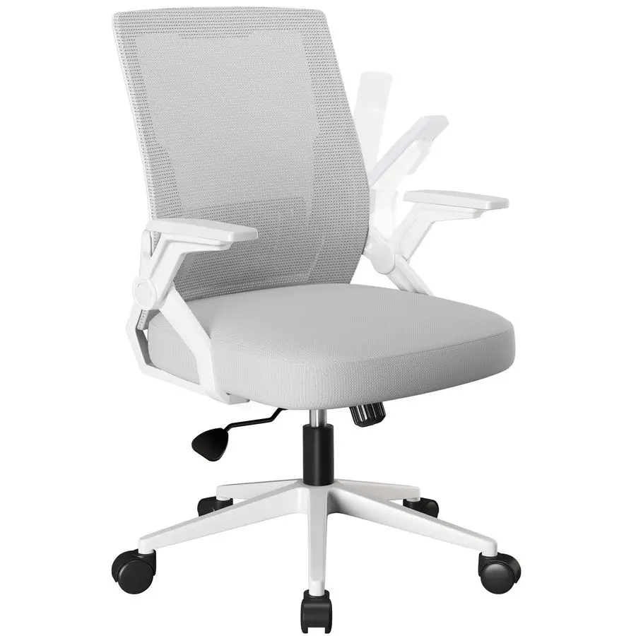 

Office Chair with Flipup Armrests Ergonomic Computer Desk Chair with Adaptive Lumbar Support, Breathable Mesh Swivel Tilt Task