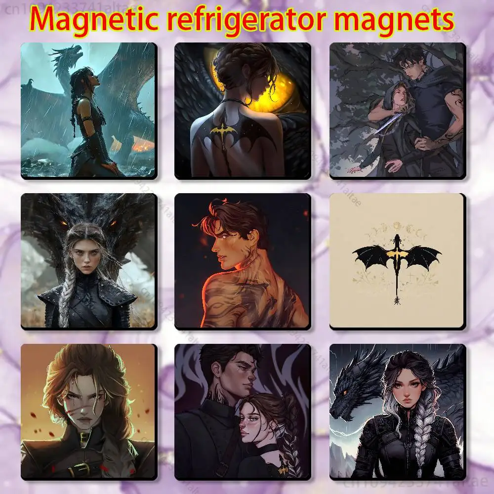 

F-Fourth W-Wing Fridge Magnet Square Stickers Personalize Home Decor Souvenirs Gift