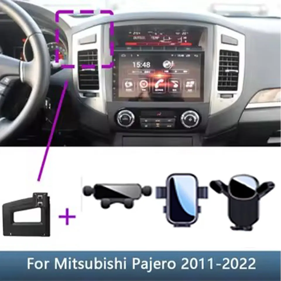 For Mitsubishi Pajero 2011 2012 20132014 2015-2019 2020 2021 2022 Car Phone Holder Special Fixed Bracket Base