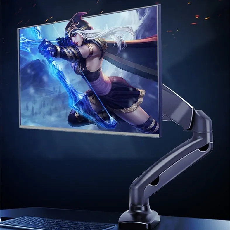 Adjustable monitor holder, LCD LED computer holder, desktop single monitor holder