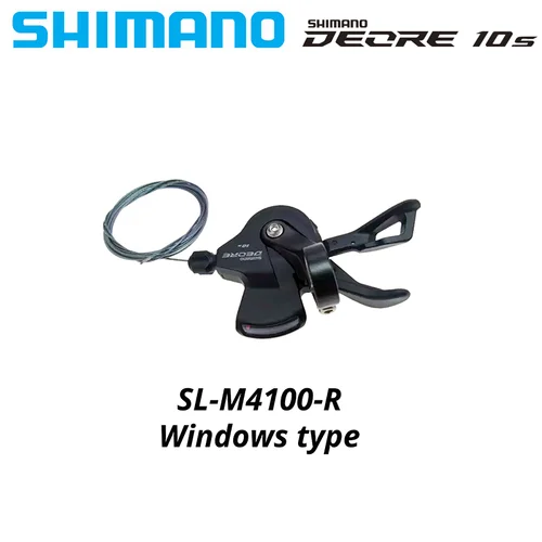Imagen 2 del producto Palanca de Cambios SHIMANO Deore M4100 1x10 Velocidades RAPIDFIRE PLUS, Abrazadera de Banda, 10 Velocidades, SL-M4100, Palanca de Cambios para Bicicleta, 10V 10S