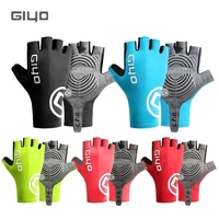 Giyo Short Cycling Gloves Fingerless Gloves Anti-slip Bicycle Lycra Fabric Half Finger Mitten for Mtb Road Bike Sports Racing