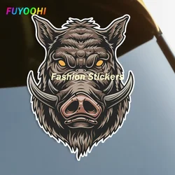 FUYOOHI Play Stickers Animal Angry Wild Boar Self-adhesive Decal Waterproof Auto Decors on Bumper Rear Window Laptop