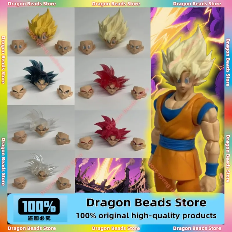 

Wukong Dragon Ball SHF 1/12 Head Carving Accessories Red Haired Wukong Free and Extremely in Stock