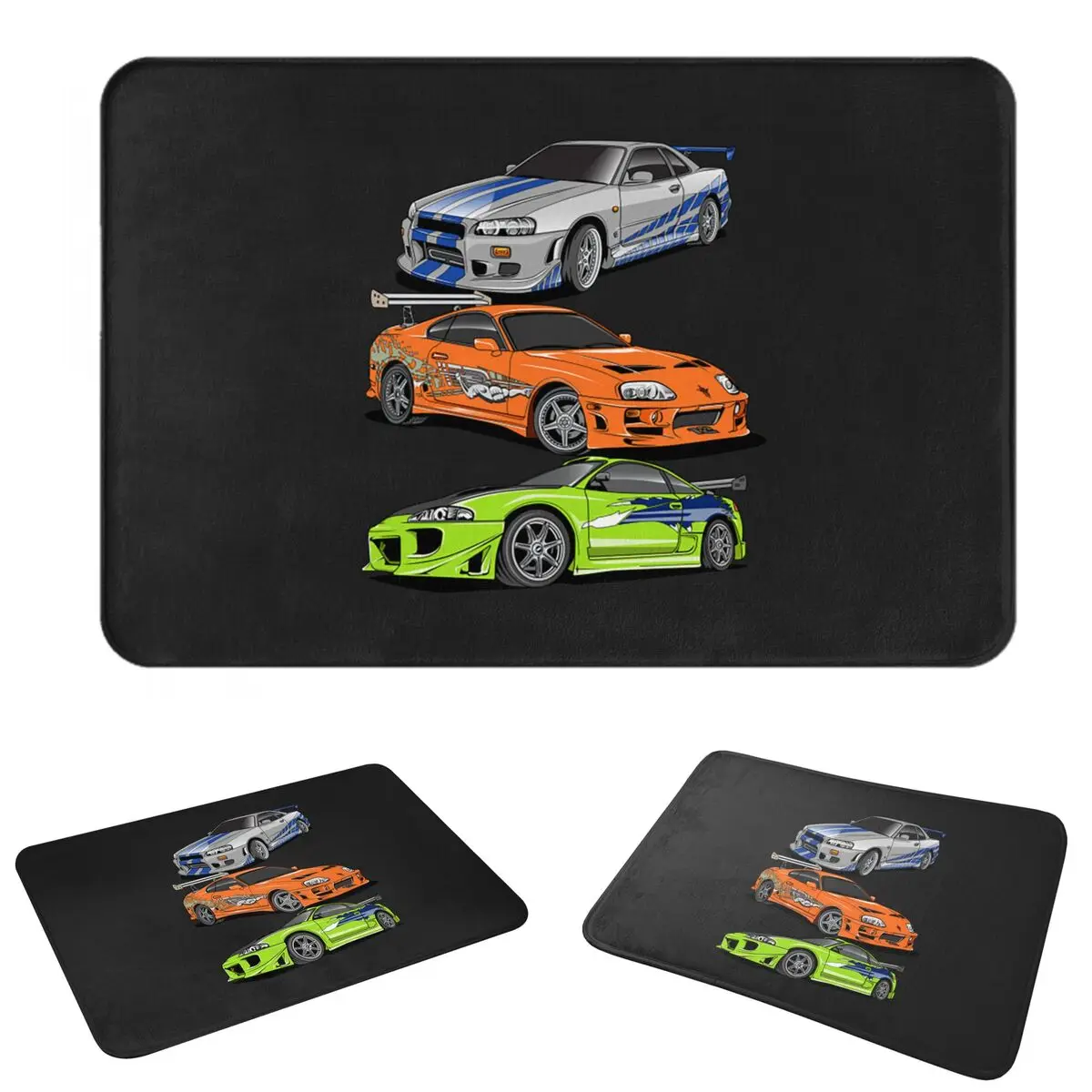 Movie Fast And Furious Brian O'connor Doormat Cushion Carpet Rug Kitchen Entrance Home Floor Mat for Living room Footpad Mats