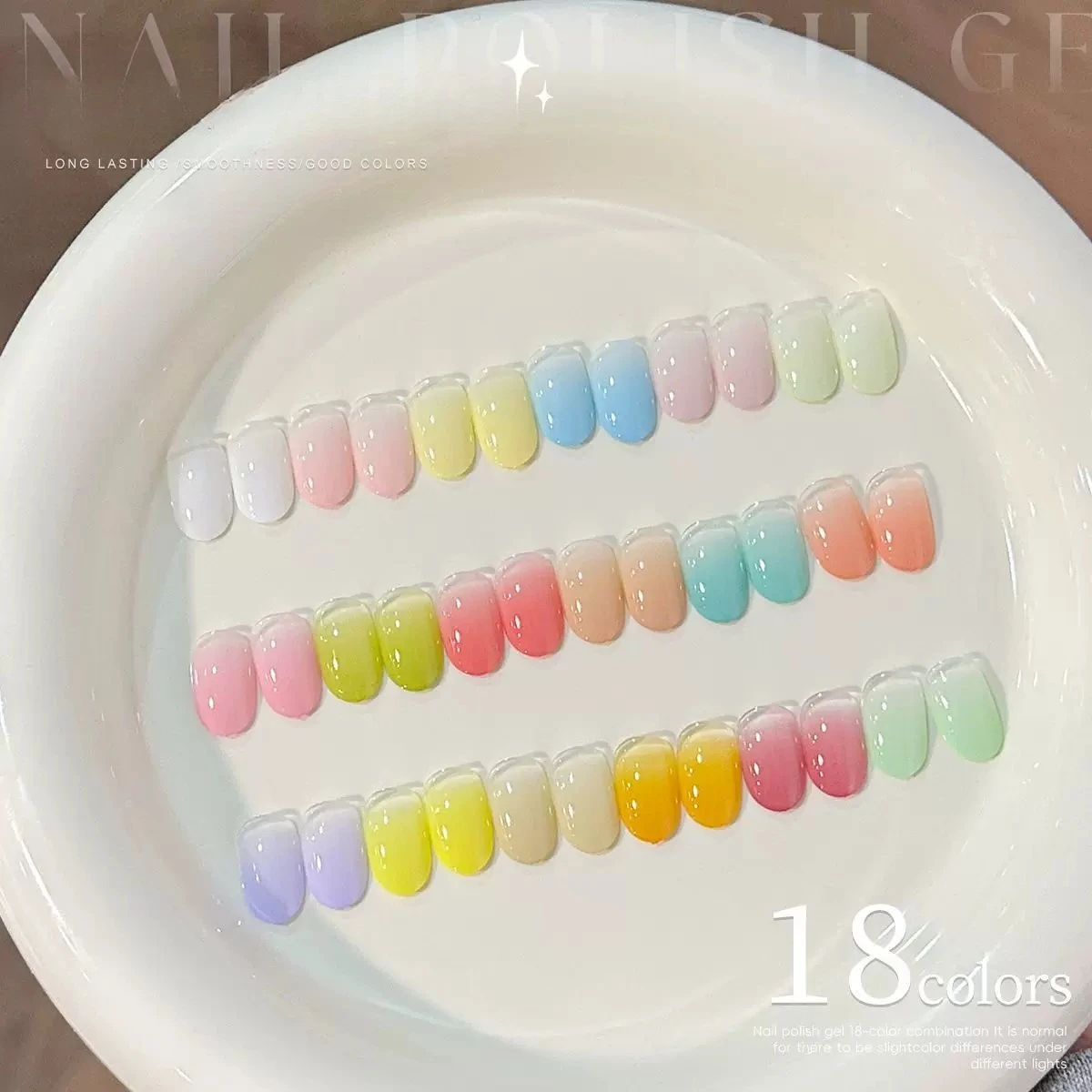 18 Kleuren Pat Schilderen Gel Nagel 4 In 1 Semi Permanente Losweken UV LED Nagels Gel Vernissen Gebruikt voor Gradiënt Stempelen Patroon