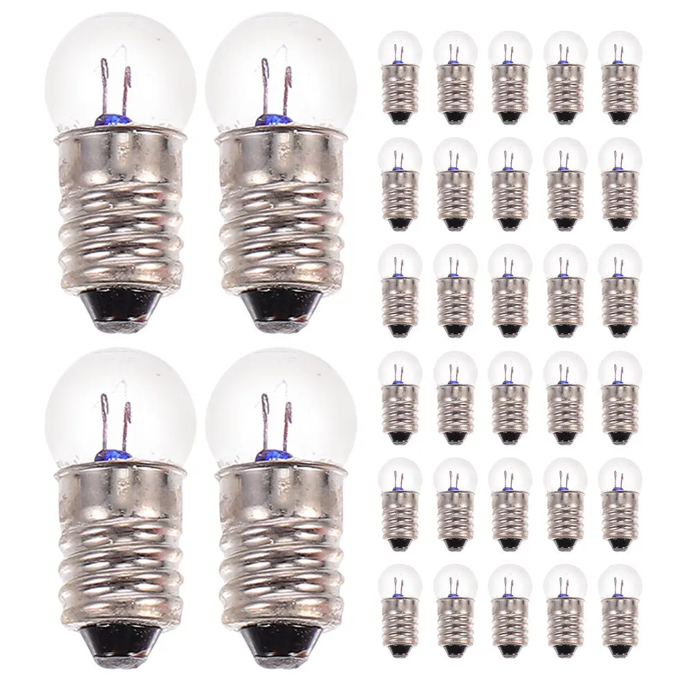 

50Pcs Light Bulb Set Small Screw .5V 3.8V High Brightness for Physics Electrical Experiments Lighting Accessories