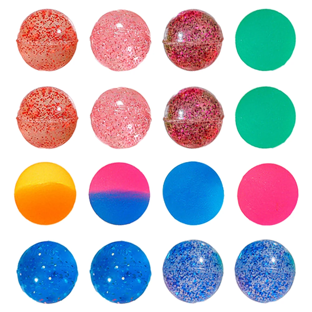24 Pcs Bouncy Balls Colored 25mm Elastic Kids Toys Party Decorations Round Rubber Ball Gifts for Children Playtime Fun