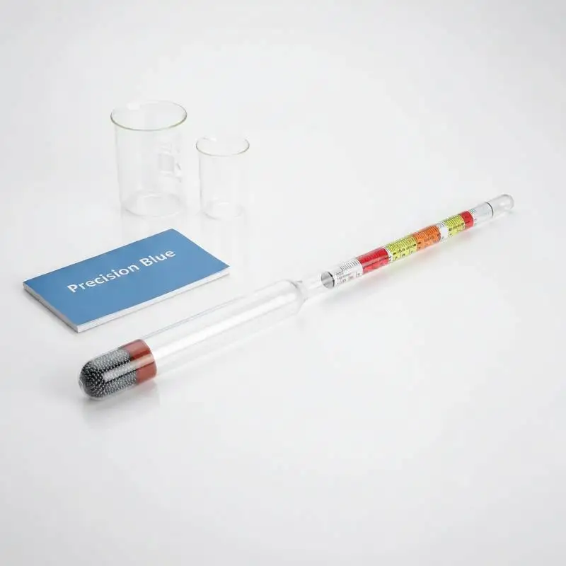 1Pcs Triple Scale Hydrometer High Precision Specific Gravity Tester for Alcohol Brix Test Beer Winemaking Home Use