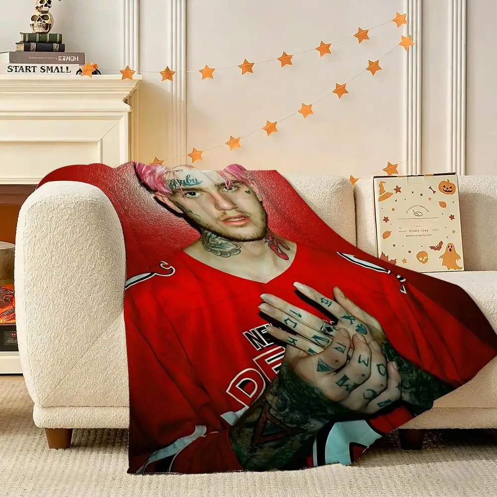 rapper LIL peep Throw 240g Flannel Blanket Lightweight Soft Skin-friendly Summer Thin Throw Blanket