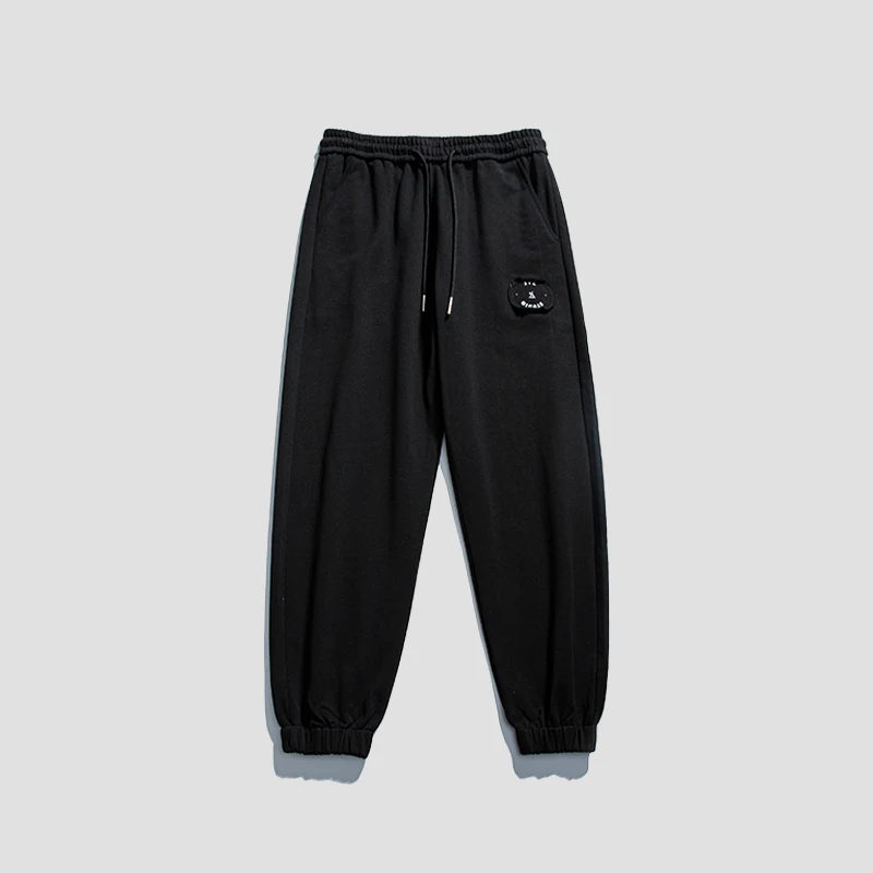 

YAPU 2022 Men Straight Harajuku Korean Fashion Harem Pants 2021 Mens Ice Silk Streetwear Sweatpants Male Wide Leg Baggy Joggers