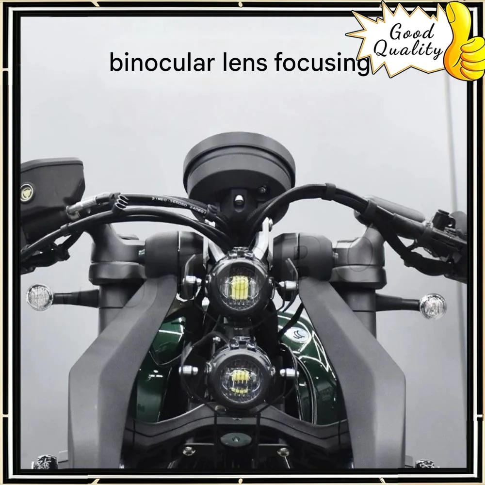 For BENDA Napoleonbob 250 double-eye headlight assembly LED lens high and low beam super bright headlight accessories