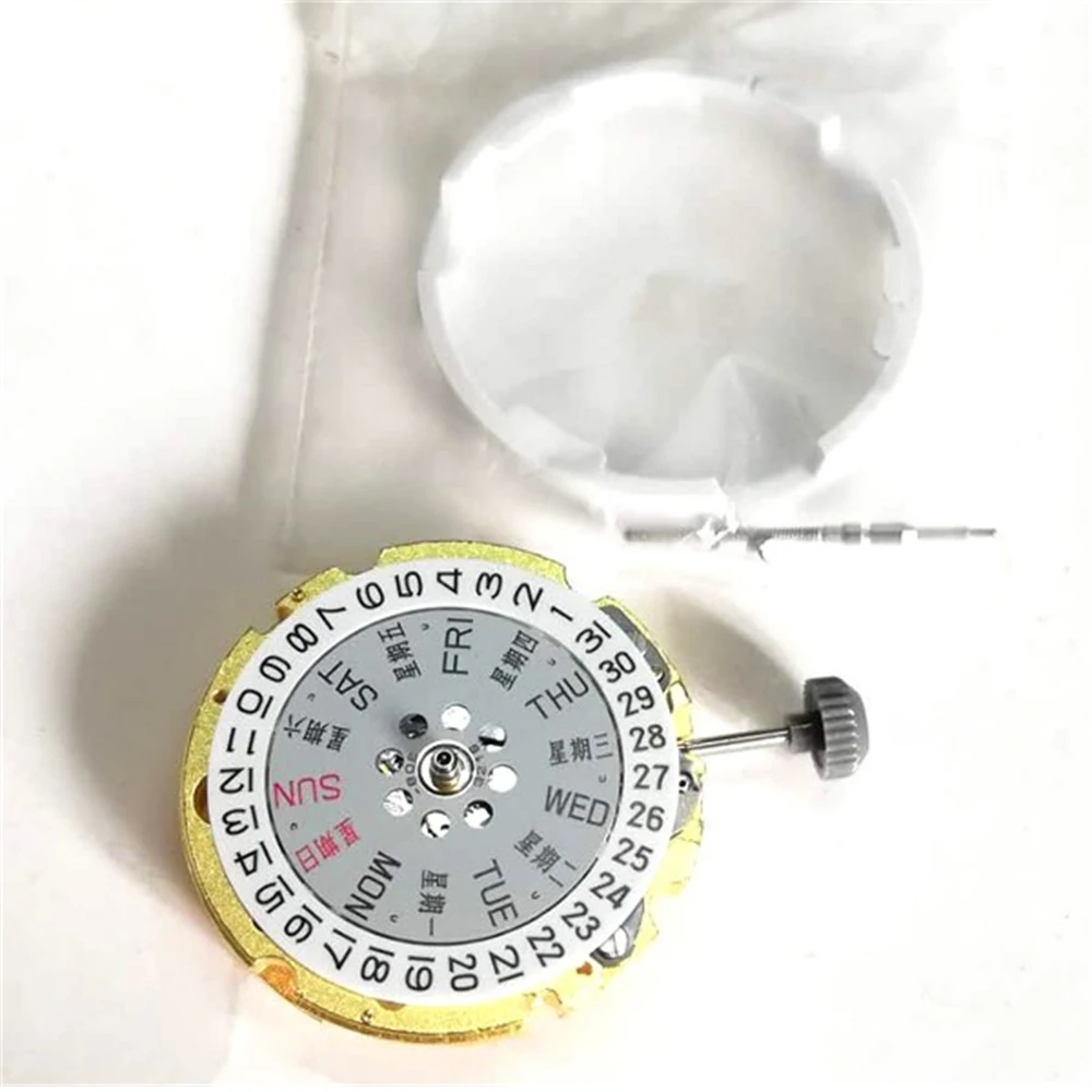 Replacement Dual Calendar 8200 Movement 21 Jewels Silver Gold Mechanical Movement For Miyota 8200 Brand New Watch Parts