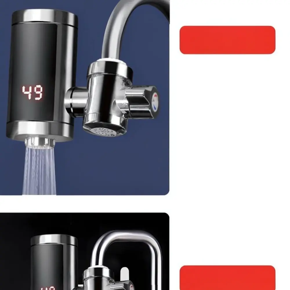 Instant Heating Water Faucet 3000W Stainless Steel Electric Tap Kitchen Sink Heater Tankless Fast Warm Water Basin Tool