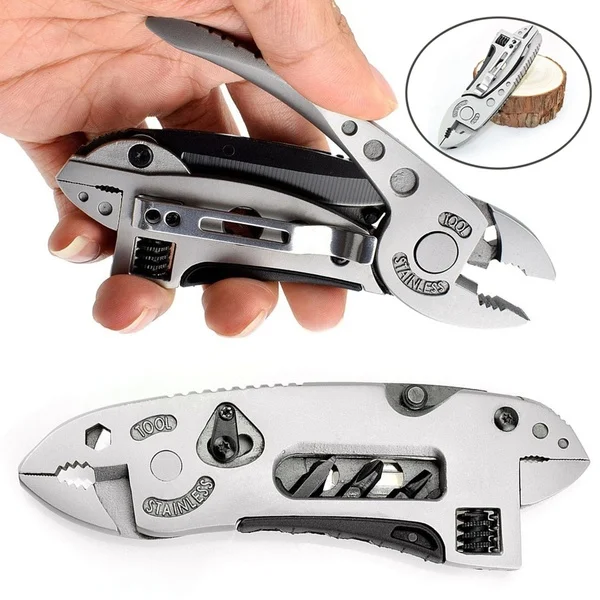 Multi Tool Set Multi Purpose Wrench Adjustable Wrench Wire Cutter Jaw Pliers Survival Emergency Gear