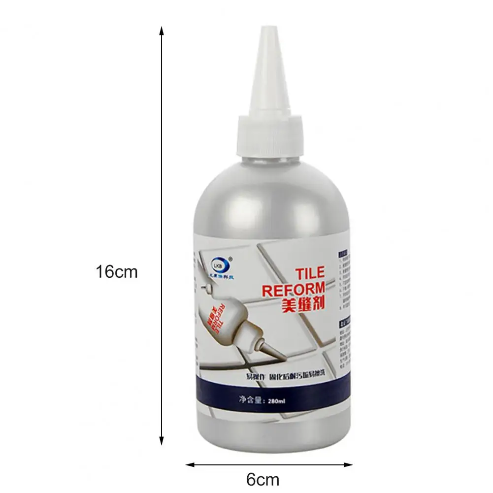 280ml Tile Gap Repair Agent Strong Waterproof Ceramic Tile Grout Crack Filling Bathtub Fixing Mending Glue Home Bathroom Caulk