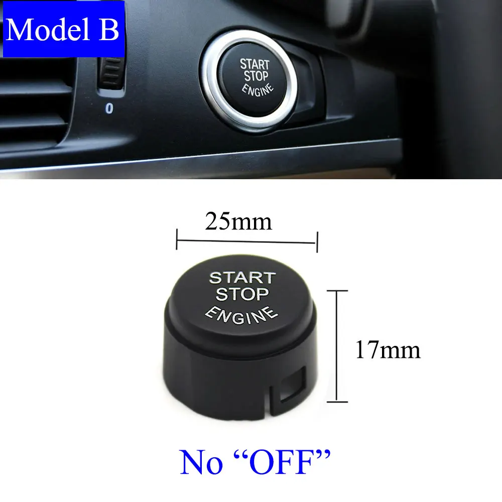 RHD Start Stop Push Button Switch Auto Engine Ignition OFF Cover Cap Car Accessories For BMW X3 X4 Series F25 F26 61319153831