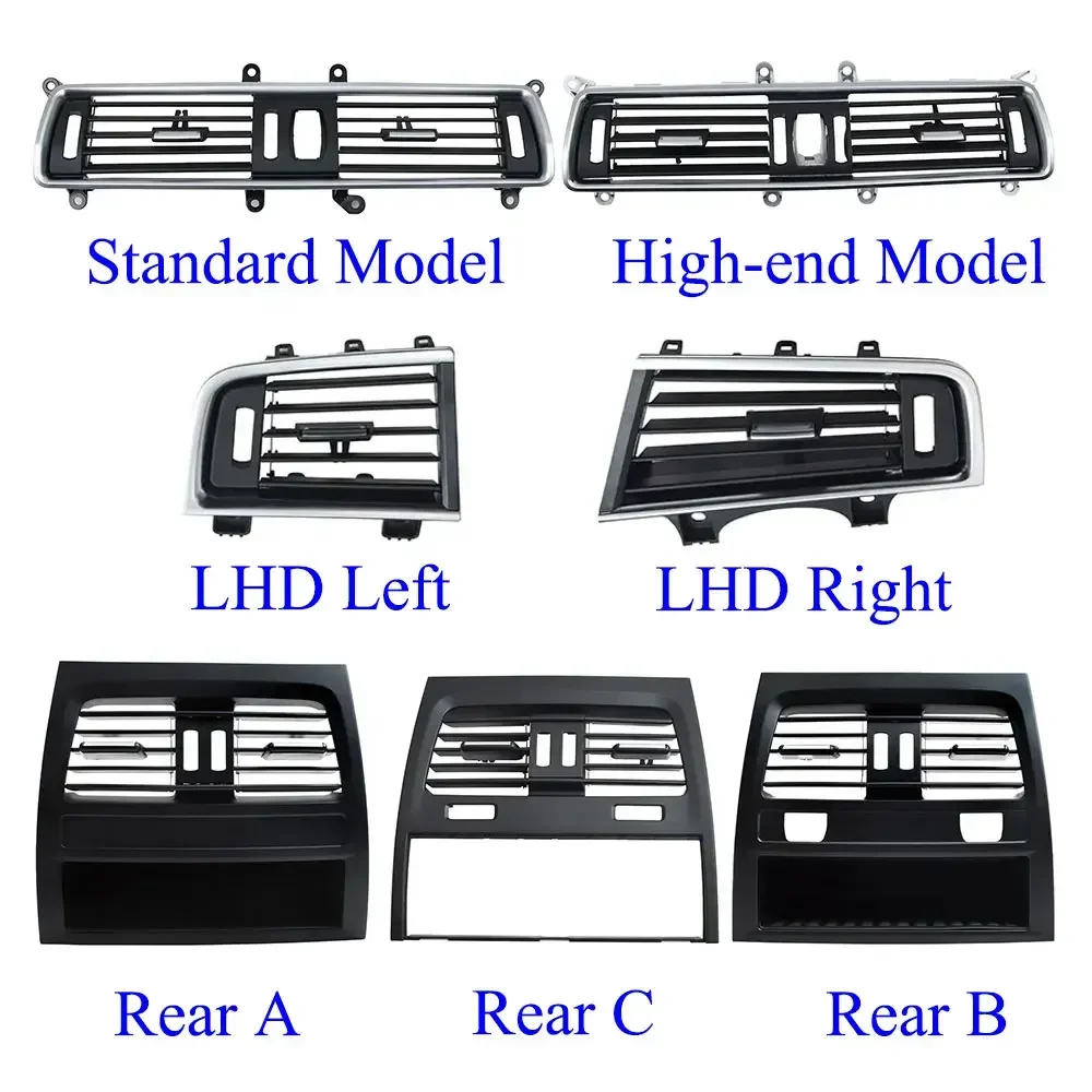 Front Middle Left Right Rear Air Conditioner AC Vent Grille Outlet Cover Panel For BMW 5 Series GT F07 528 535 550 2010-2017